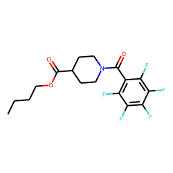 Isonipecotic acid, N-pentafluorobenzoyl-, butyl ester