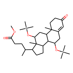 Methyl 7-«alpha»,12«alpha»-dihydroxy-3-keto-4-cholenoate, TMS