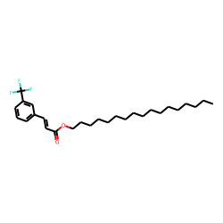 trans-(3-Trifluoromethyl)cinnamin acid, heptadecyl ester