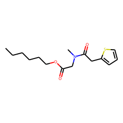 Sarcosine, N-(2-thiophenylacetyl)-, hexyl ester