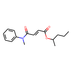 Fumaric acid, monoamide, N-methyl-N-phenyl-, 2-pentyl ester