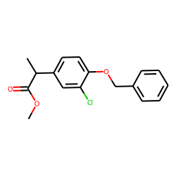 2-(3-Chloro-4-benzyloxy-phenyl)-propionic acid, methyl ester