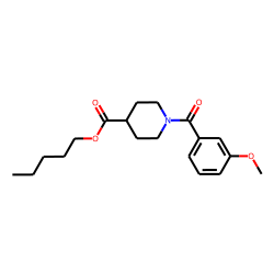 Isonipecotic acid, N-(3-methoxybenzoyl)-, pentyl ester