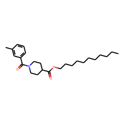 Isonipecotic acid, N-(3-methylbenzoyl)-, undecyl ester