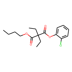 Diethylmalonic acid, butyl 2-chlorophenyl ester