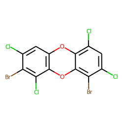 Dibenzodioxin, 2,9-dibromo-, 1,3,6,8-tetrachloro-