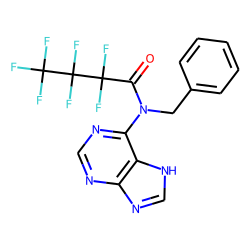 6-Benzylaminopurine, N-heptafluorobutyryl-