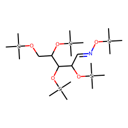 DL-Arabinose, tetrakis(trimethylsilyl) ether, trimethylsilyloxime (isomer 2)