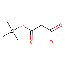 Malonic acid, TMS, secondary peak (unknown)