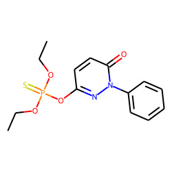 Phosphorothioic acid, O-(1,6-dihydro-6-oxo-1-phenyl-3-pyridazinyl) O,O-diethyl ester