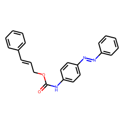 P-phenyl azo carbanilic acid, cinnamyl ester