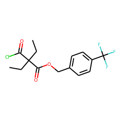 Diethylmalonic acid, monochloride, 4-trifluoromethylbenzyl ester