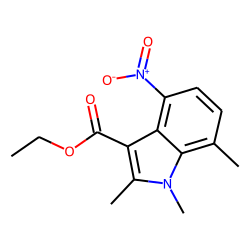 4-Nitro-3-carbethoxy-1,2,7-trimethylindole