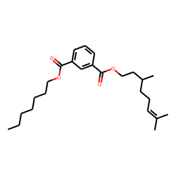 Isophthalic acid, 3,7-dimethyloct-6-enyl heptyl ester