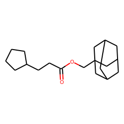 3-Cyclopentylpropionic acid, 1-adamantylmethyl ester