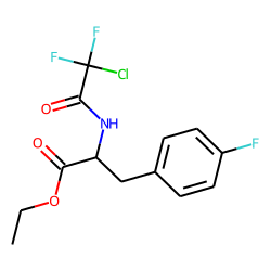 p-Fluoro-L-phenylalanine, N-chlorodifluoroacetyl-, ethyl ester