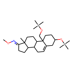 3-«beta»,18-Dihydroxy-5-androsten-17-one, MO TMS