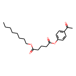 Glutaric acid, 4-acetylphenyl octyl ester