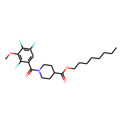Isonipecotic acid, N-(2,4,5-trifluoro-3-methoxybenzoyl)-, octyl ester
