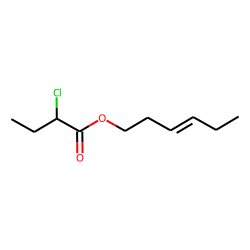 Butanoic acid, 2-chloro, (E)-3-hexenyl ester