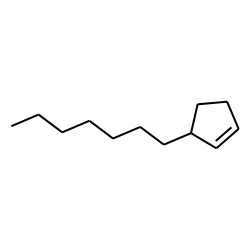 Cyclopentene, 3-heptyl