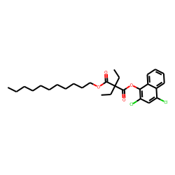 Diethylmalonic acid, 2,4-dichloronaphth-1-yl undecyl ester