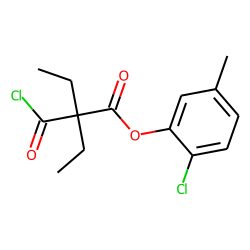 Diethylmalonic acid, monochloride, 2-chloro-5-methylphenyl ester