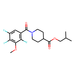 Isonipecotic acid, N-(2,4,5-trifluoro-3-methoxybenzoyl)-, isobutyl ester