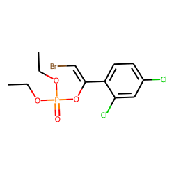Phosphoric acid, 2-bromo-1-(2,4-dichlorophenyl)vinyl diethyl ester