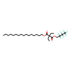Diethylmalonic acid, 2,2,3,3,4,4,4-heptafluorobutyl hexadecyl ester