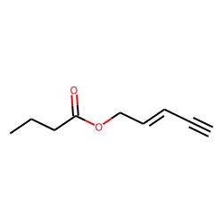 Butanoic acid, pent-2-en-4-ynyl ester