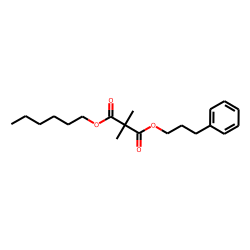 Dimethylmalonic acid, hexyl 3-phenylpropyl ester