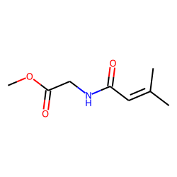 Glycine, N-(3-methyl-1-oxo-2-butenyl)-, methyl ester