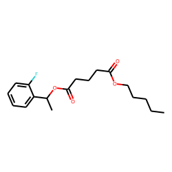 Glutaric acid, 1-(2-fluorophenyl)ethyl pentyl ester