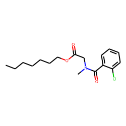 Sarcosine, N-(2-chlorobenzoyl)-, heptyl ester