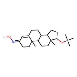 4-Androsten-17«alpha»-ol-3-one (epitestosterone), MO-TMS