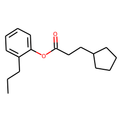 3-Cyclopentylpropionic acid, 2-propylphenyl ester