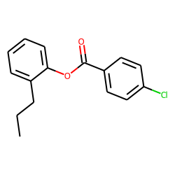 4-Chlorobenzoic acid, 2-propylphenyl ester
