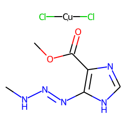 4-Imidazolecarboxylic acid, 5-(3-methyltriazen-1-yl)-, methyl ester, with copper chloride