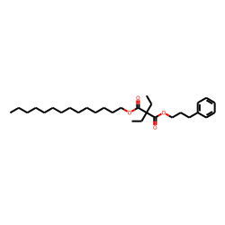 Diethylmalonic acid, 3-phenylpropyl tetradecyl ester