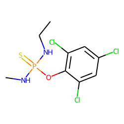 O-(2,4,6-trichlorophenyl)-n-methylamido-n-ethylamidothiophosphate