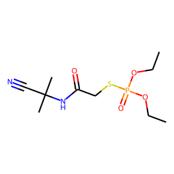 Phosphorothioic acid, S-[2-[(1-cyano-1-methylethyl)amino]-2-oxoethyl] O,O-diethyl ester