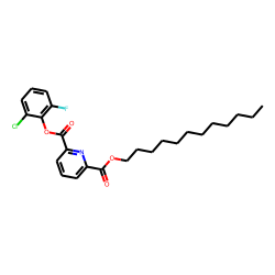 2,6-Pyridinedicarboxylic acid, 2-chloro-6-fluorophenyl dodecyl ester