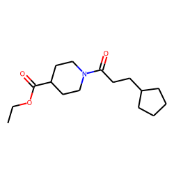 Isonipecotic acid, N-(3-cyclopentylpropionyl)-, ethyl ester