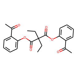 Diethylmalonic acid, di(2-acethylphenyl) ester