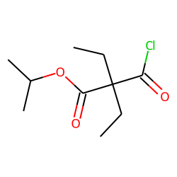 Diethylmalonic acid, monochloride, isopropyl ester