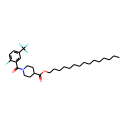 Isonipecotic acid, N-(2-fluoro-5-trifluoromethylbenzoyl)-, pentadecyl ester