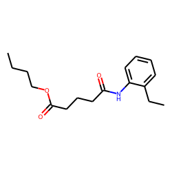 Glutaric acid, monoamide, N-(2-ethylphenyl)-, butyl ester
