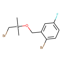 2-Bromo-5-fluorobenzyl alcohol, bromomethyldimethylsilyl ether