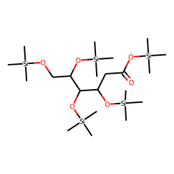 2-Deoxy-lyxo-hexonic acid, pentakis-TMS